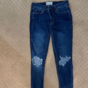 Free people busted knee skinny jeans